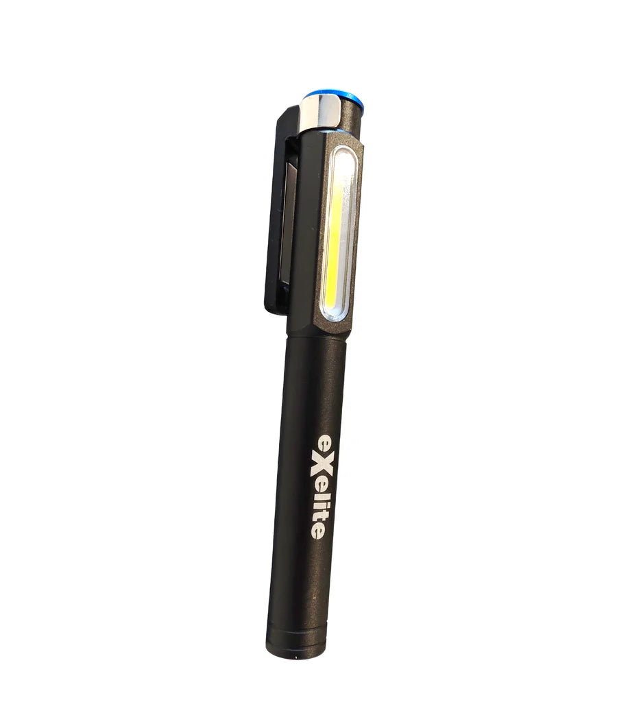 CLA PEN LIGHT: Spotlight & Floodlight with A Magnetic Clip 6500K Black - PENLIGHT