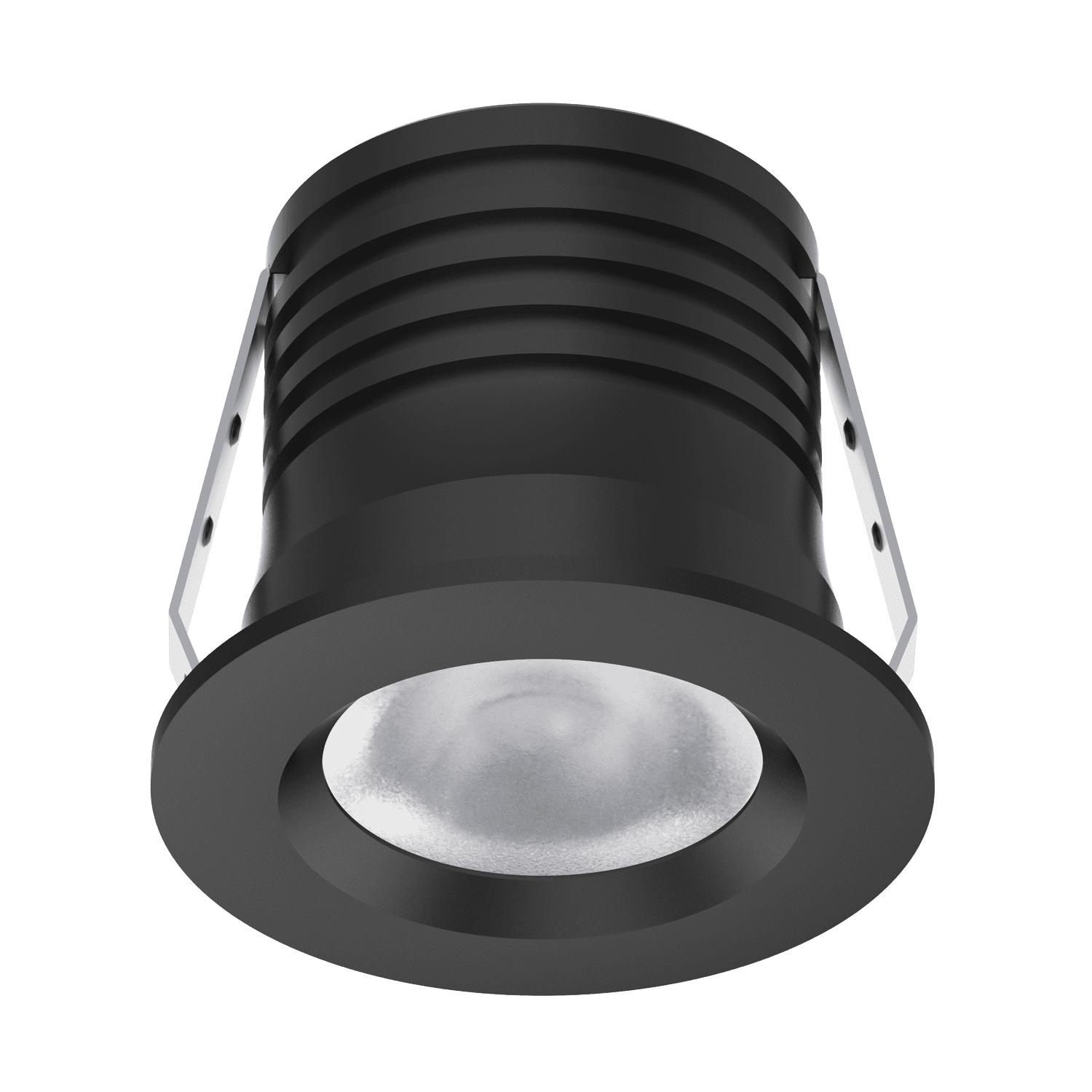 Domus Pico-3 Mini Round Dimmable Fixed LED Downlight Kit Tri - Black/ White 3W 240V IP40 - 2157, 21661, 216625