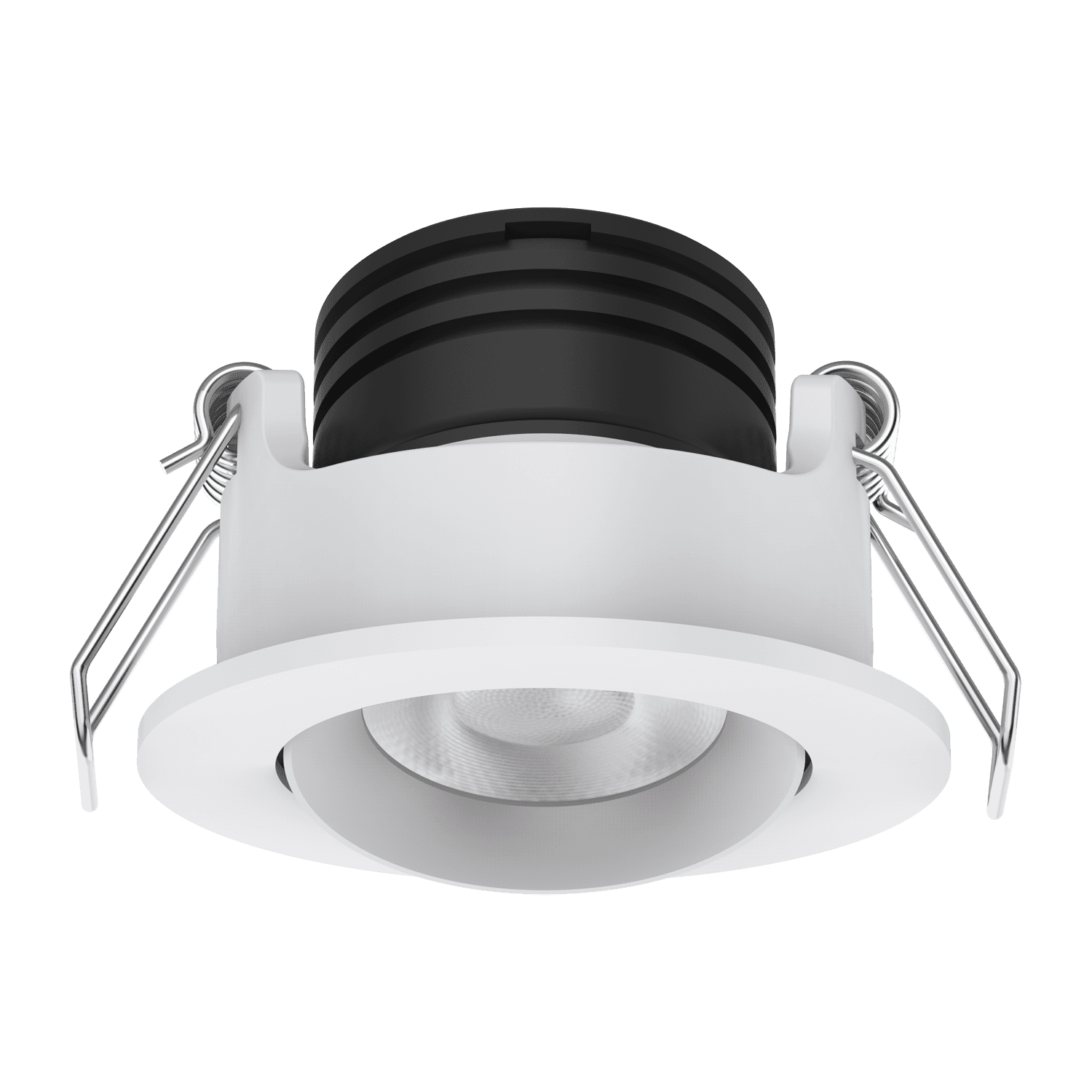 Domus Pico-3 Mini Round Dimmable Tiltable LED Downlight Kit Tri- Black/ White 3W 240V IP40 - 21577, 21663, 21664