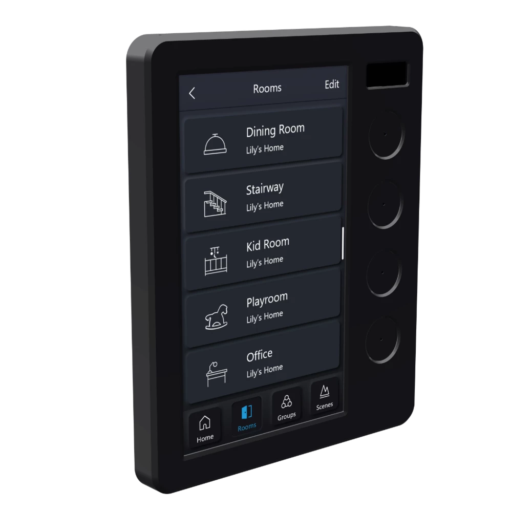 SAL PIXIE TOUCH PANELSmart Lighting Controls Grey/ Black - STP54BTAS