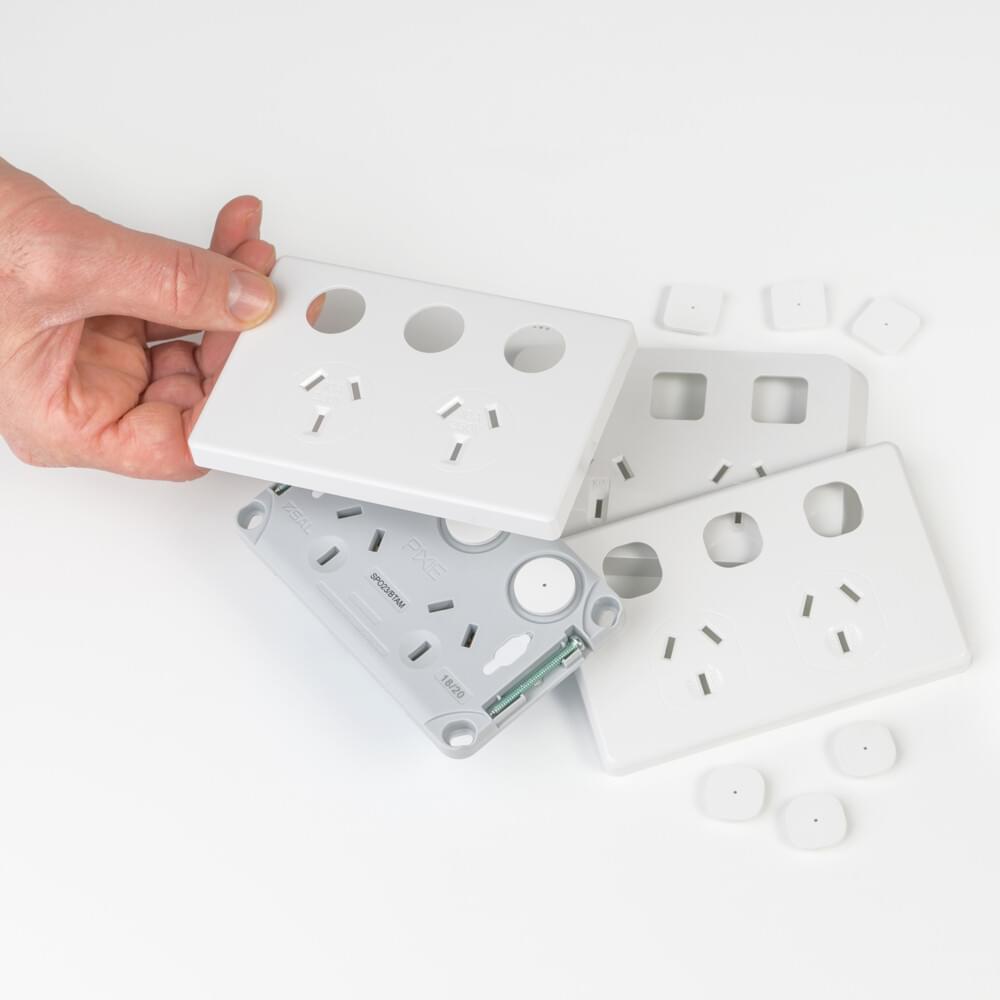 SAL PIXIE AMBIENCE GPO SMART SOCKET Clipsal White / Grey / Black 2400W 240V IP20 - SPO23- SAL Lighting