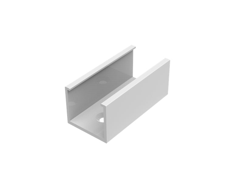Azoogi 17.1mm x 15.3mm Surface Mounted Profiles- PR006: Aluminium Surfaced Profile