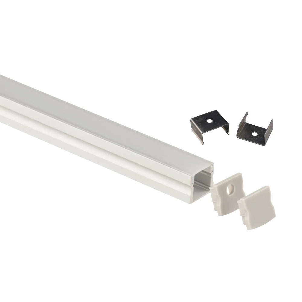 Azoogi 17.1mm x 15.3mm Surface Mounted Profiles- PR006: Aluminium Surfaced Profile