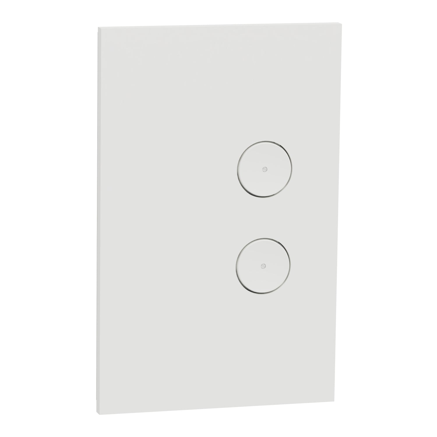 Clipsal C-Bus Saturn Zen wall plate 2 Gang White- R5042FZW