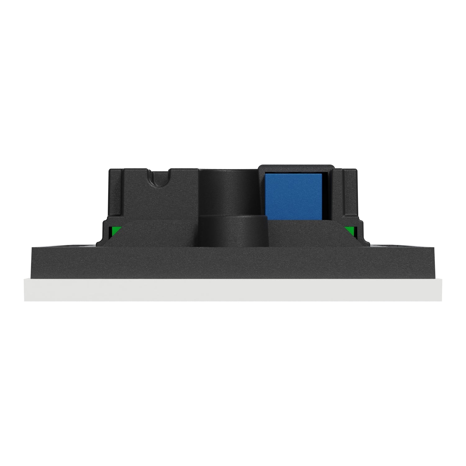 Clipsal C-bus, SpaceLogic Wall Plate 2 Gang White/ Black - Replaces R5042NL-ZB, R5042NL-ZW