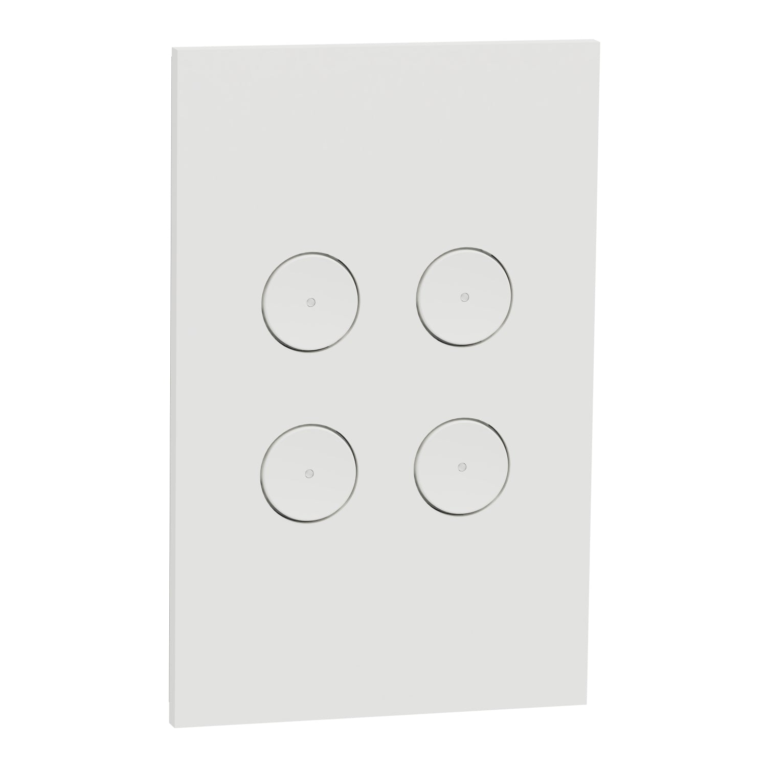 Clipsal C-Bus SpaceLogic Wall Plate 4 GANGS White- R5044FZW- Facia to suit wall plate (R5044ZW) *Facia only. Wall plate not included.