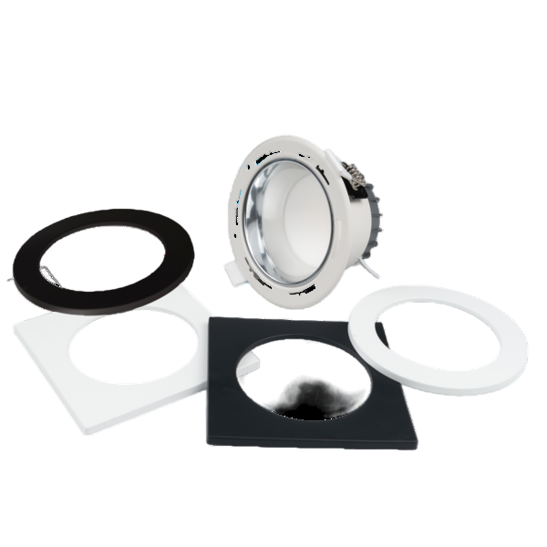 SAL RENMARK S9081D LED Downlights Tri - White / Black 10W 240V IP64 - S9081D10TC/WH, S9081SQ/WH/P, S9081RD/BK/P, S9081SQ/BK/P