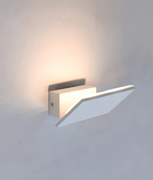 CLA RIO: City Series Rectangular Up Light 90° Adjustable Interior Wall Light 3000K Matte White 6W 240V IP20- RIOG2
