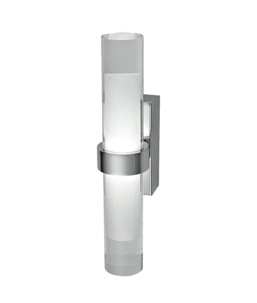 CLA ROME: City Series Tubular Up/Down Interior Wall Lights 3000K Satin Chrome 2W 240V IP20- ROMEG2