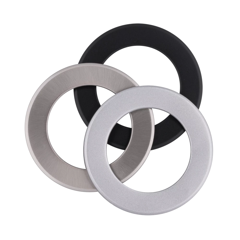 SAL Ecogem Round S9041TC LED Downlight Tri - White / Satin Nickel 10W 240V IP44 - S9041 TC WH, S9041 TC SN