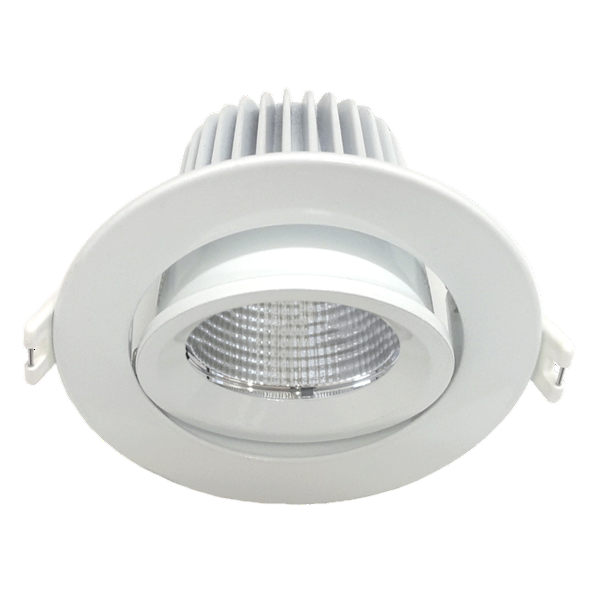 SAL ECOSTAR S9046TC LED Downlights Tri - White / Satin Nickel 9W 240V IP20 - S9046TC