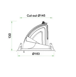 SAL NEWMAN IV LED Downlights Tri- White 12W/35W 240V IP20- S9525TC