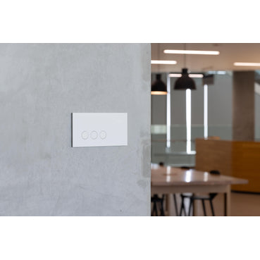 Clipsal Flush Switch, Clipsal Solis, Horizontal Mount, 2 Gang, Matt Black/ Matt White 230V-240V- 1042PA-ZB, 1042PA-ZW