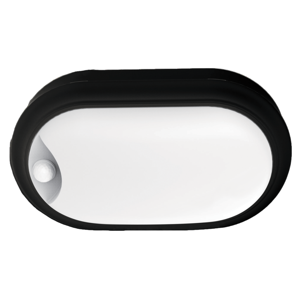 SAL BUNKER 15 OVAL WITH SENSOR SL7271TC LED Bulkheads Tri - White / Black 15W 240V IP54 - SL7271TC/WH/S, SL7271TC/BK/S - CLA Lighting