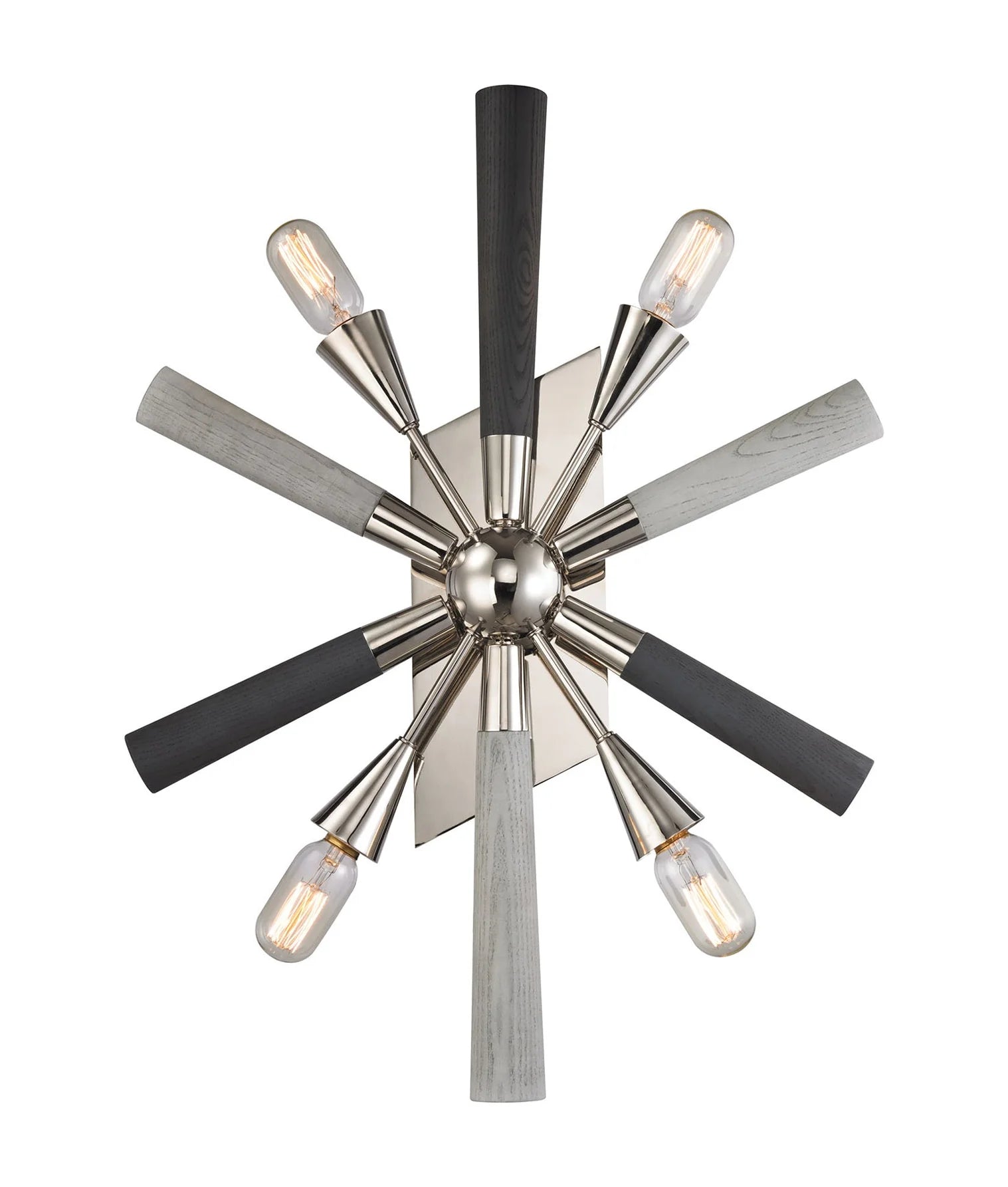 (Clearance) SPUTNIK: Interior Wall Light Polished Nickel Dark-Light Grey 240V - SPUTNIK2