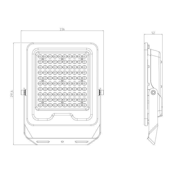 SAL SALRAY 1500 FLEXI LED Flood Lights 5000K Black 10W IP65- SSPF1500