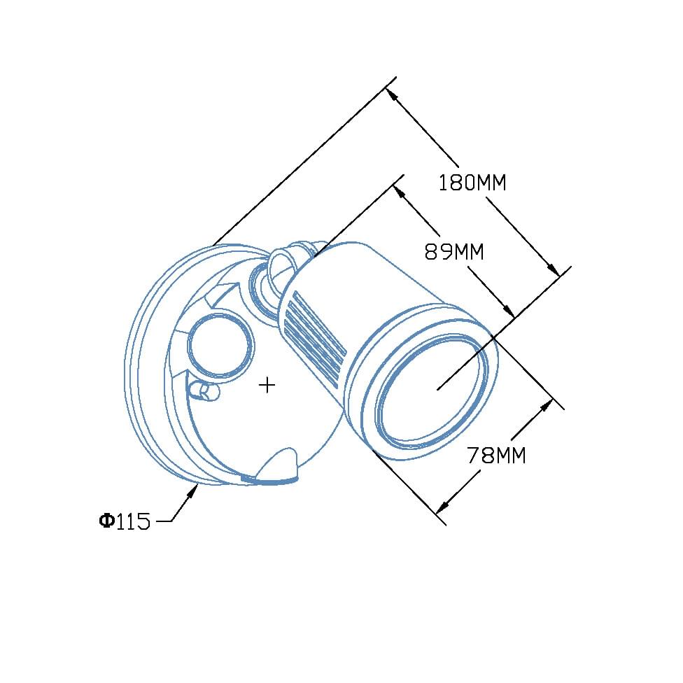 SAL STARGEM IV SE7070/1TC LED Flood Lights Tri- Black/ White 12W 240V IP54 - SE7070/1TC/WH, SE7070/1TC/BK