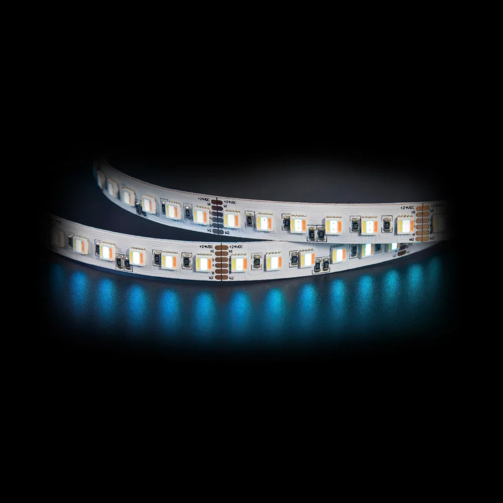 Azoogi Tunable RGB + CCT LED Strip 2700K–6000K 19.2W 24V IP20- STR202 Sold per metre