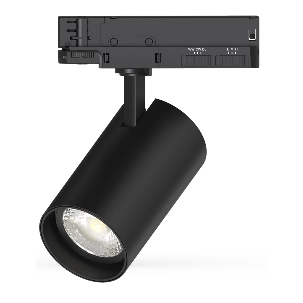 SAL WARRAGUL LED Track Lights Tri- White/ Black 15/35W 240V IP20- STR488XMPXXTC