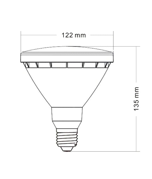 CLA SUB3: LED PAR38 Lamps and Globes 3000K White 15W 185-265V IP65 - SUB3 - CLA Lighting