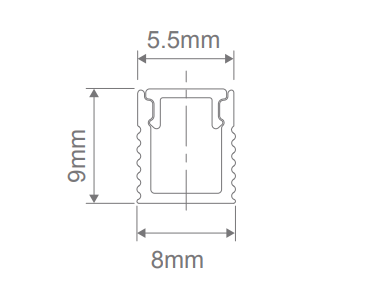 Domus Micro S/MOUNT Profile per metre c/w Endcaps LED Channel and Accessories Black/ Aluminium/ White - 21941, 21940, 21942