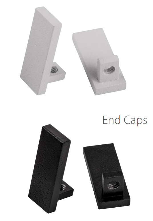 Havit End Caps to suit – Havit Suspended Black Aluminium Profile - HV9693-1089-EC