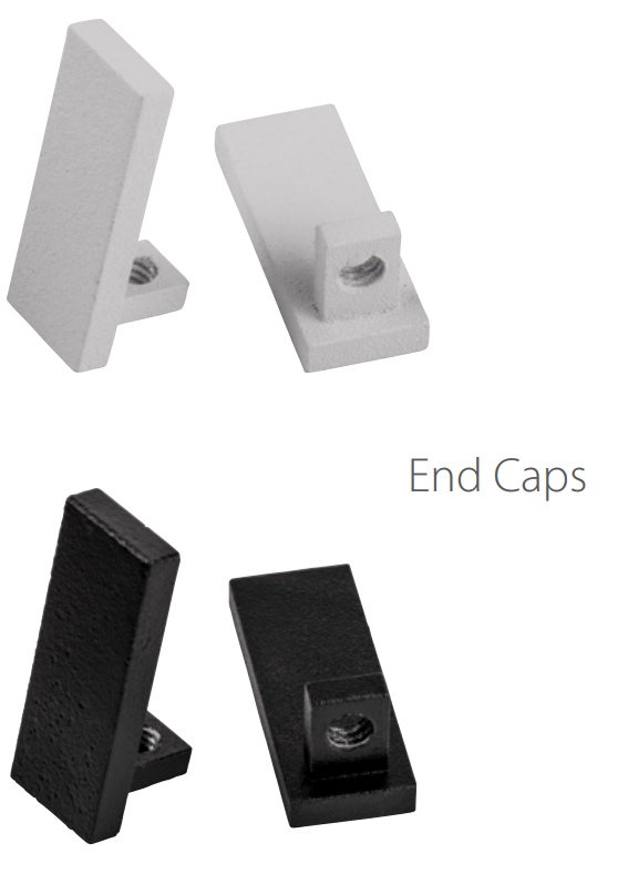 Havit End Caps to suit – Havit Suspended White Aluminium Profile - HV9693-1089-WHT-EC