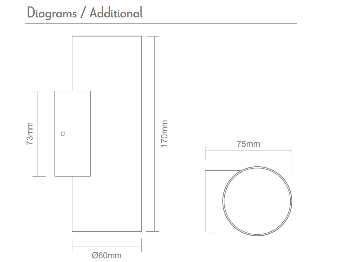 Domus ALIRA-2 Exterior Wall Light 5CCT Black/ White/ Stainless Steel/ Brushed Brass/ Antique Brass 2x6W 24V/240V IP65- ALIRA-2