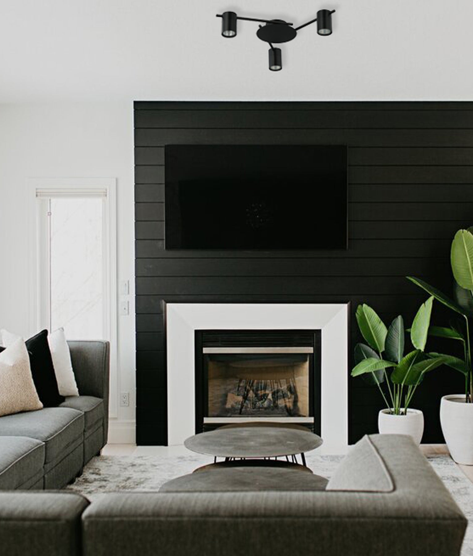 CLA Tache Interior Spot Ceiling Lights Black 220-240V IP20 - TACHE10, TACHE11, TACHE12