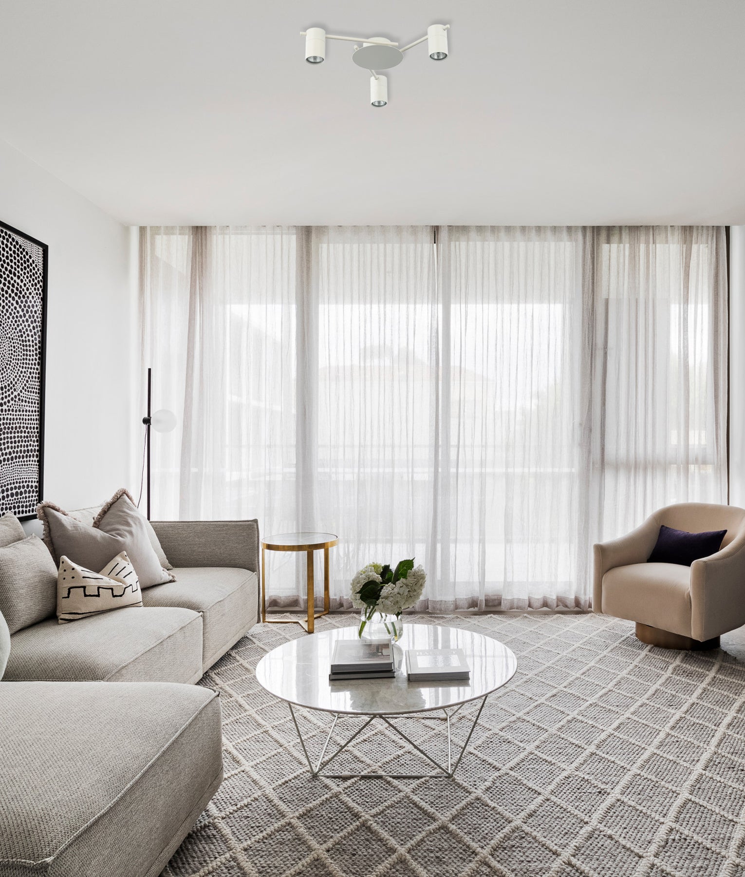 CLA Tache Interior Spot Ceiling Lights White 220-240V IP20 - TACHE13, TACHE14, TACHE15