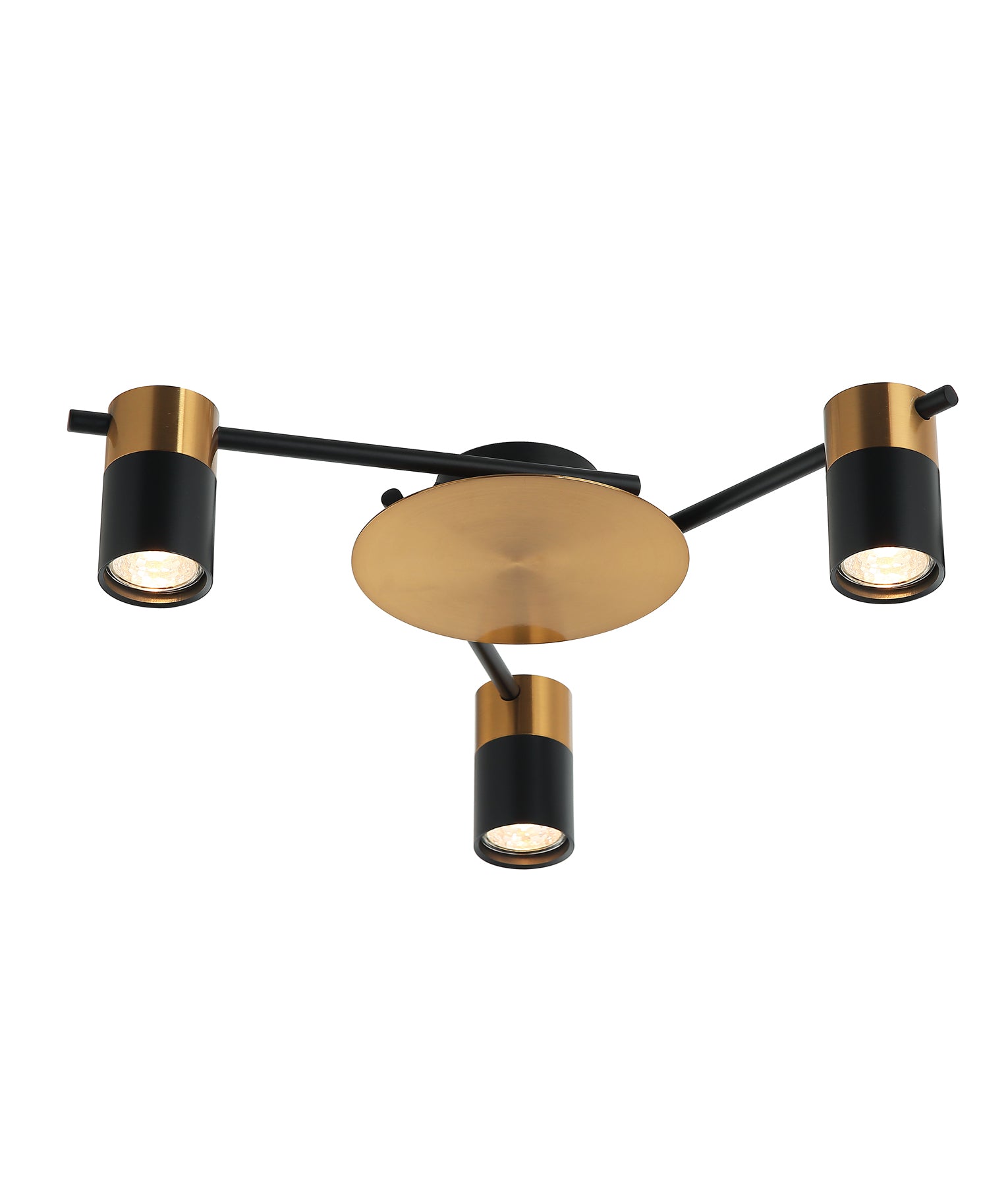 CLA Tache Interior Spot Ceiling Lights Brass Black 220-240V IP20 - TACHE4, TACHE5, TACHE6