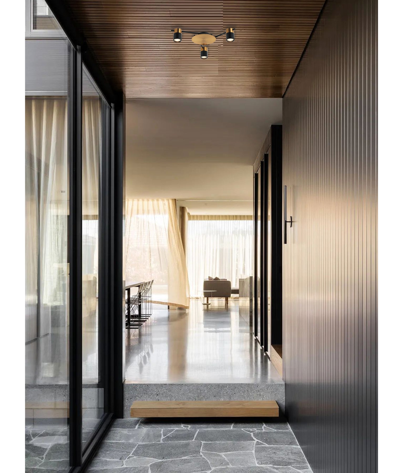 CLA Tache Interior Spot Ceiling Lights Brass Black 220-240V IP20 - TACHE4, TACHE5, TACHE6