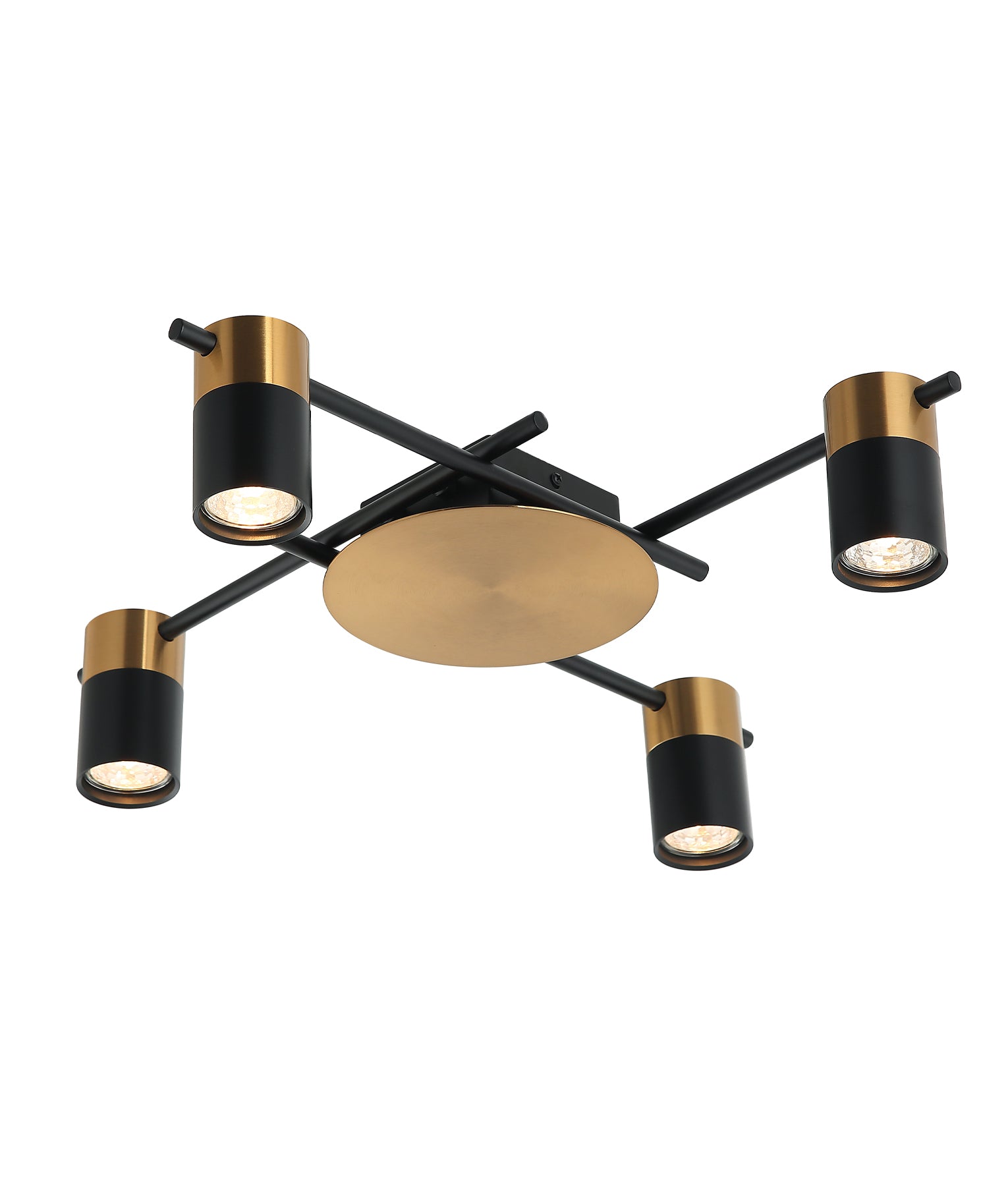 CLA Tache Interior Spot Ceiling Lights Brass Black 220-240V IP20 - TACHE4, TACHE5, TACHE6