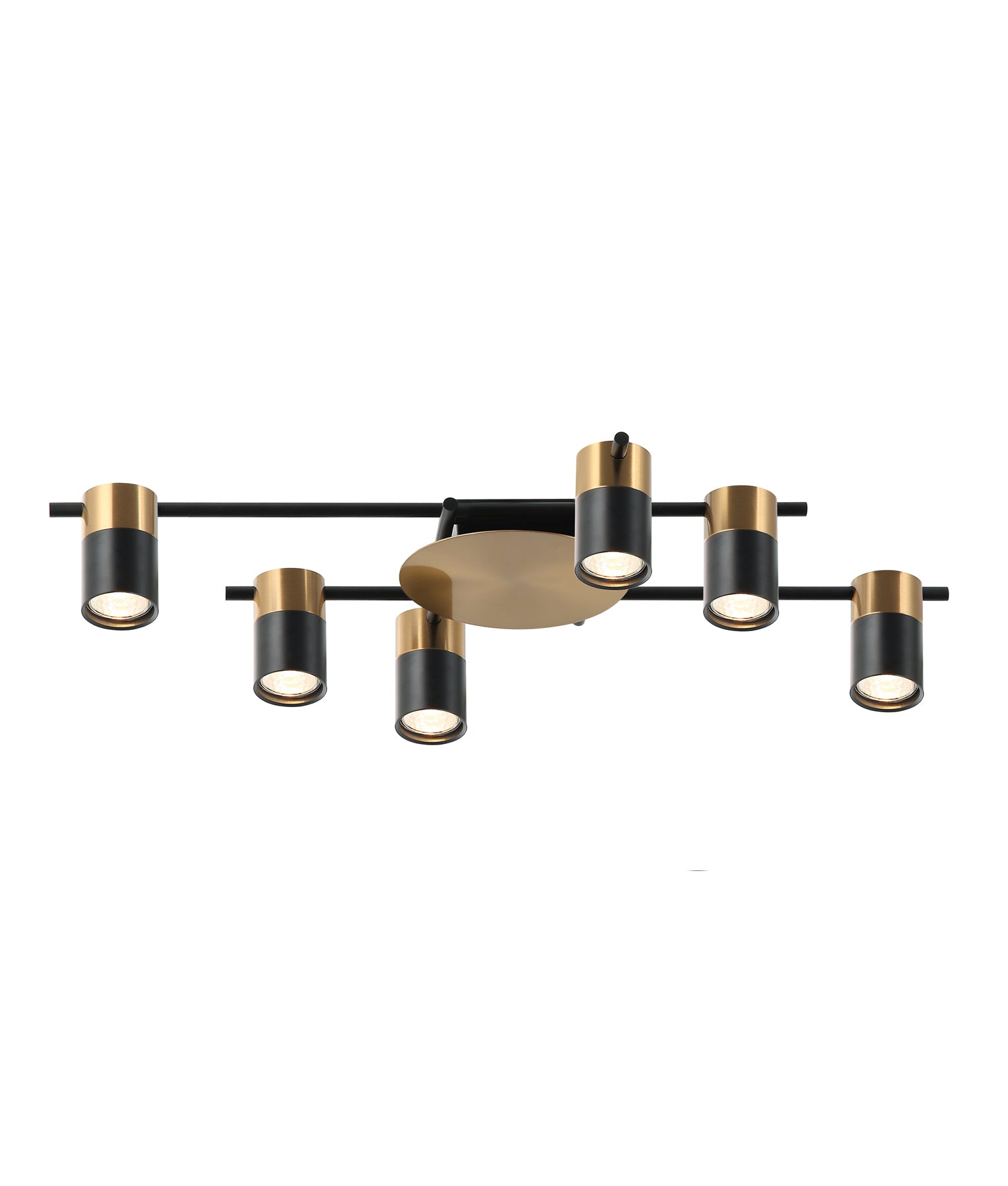 CLA Tache Interior Spot Ceiling Lights Brass Black 220-240V IP20 - TACHE4, TACHE5, TACHE6