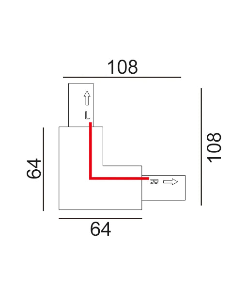 CLA 3 Wire 1 Circuit Universal Tracks, Connectors, End Cap & Live End Accessories Black - TRK1BL- CLA Lighting