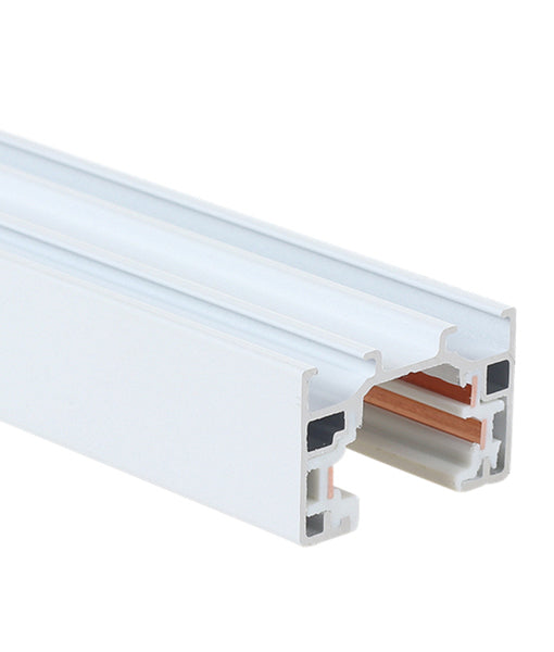 CLA 3 Wire 1 Circuit Universal Tracks, Connectors, End Cap & Live End Accessories White - TRK1WH - CLA Lighting
