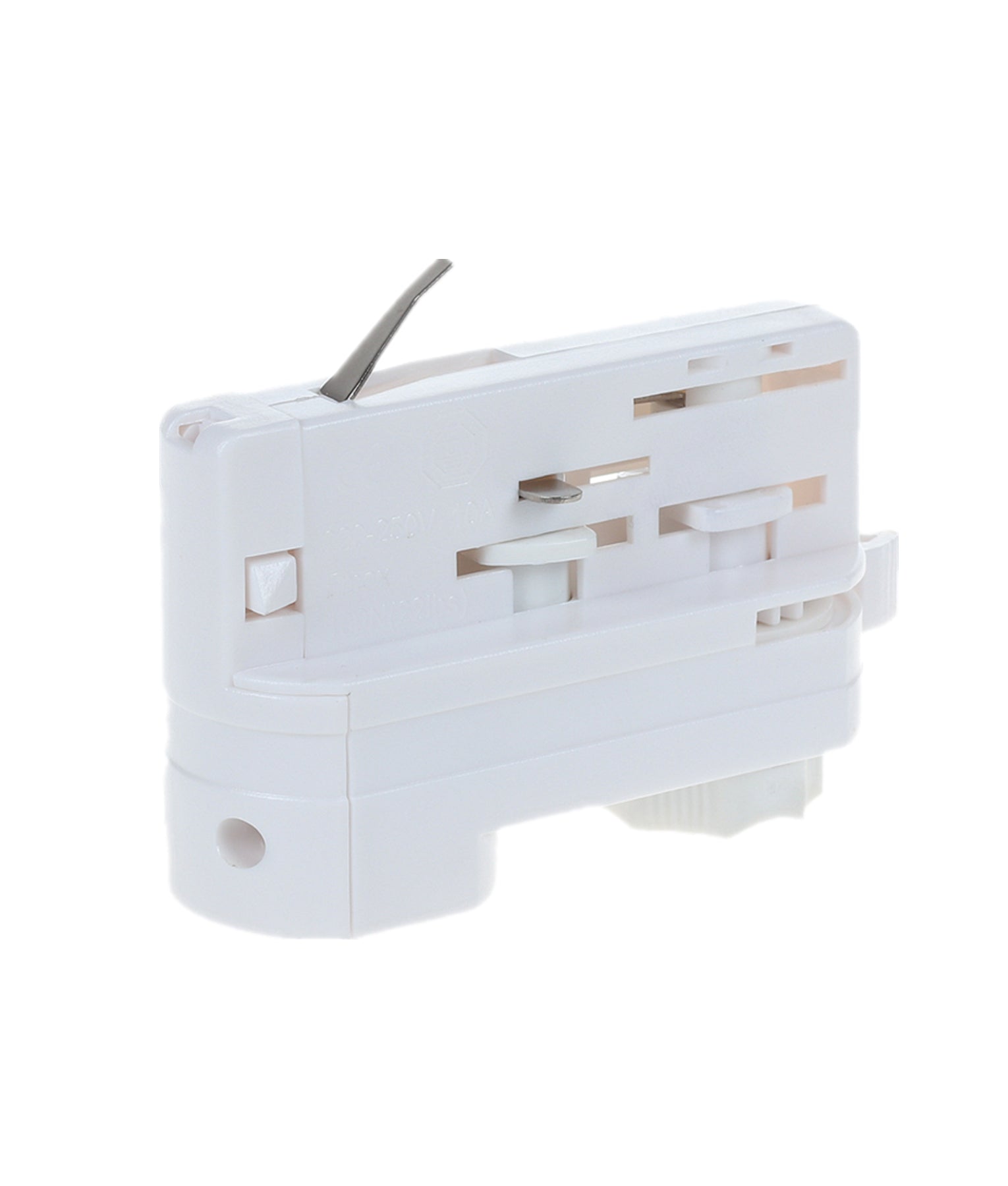 CLA 4 Wire 3 Circuit Pendant Track Light Adaptors Accessories White - TRK3WHADAP3, TRK3WHADAP4, TRK3WHNIPCON - CLA Lighting