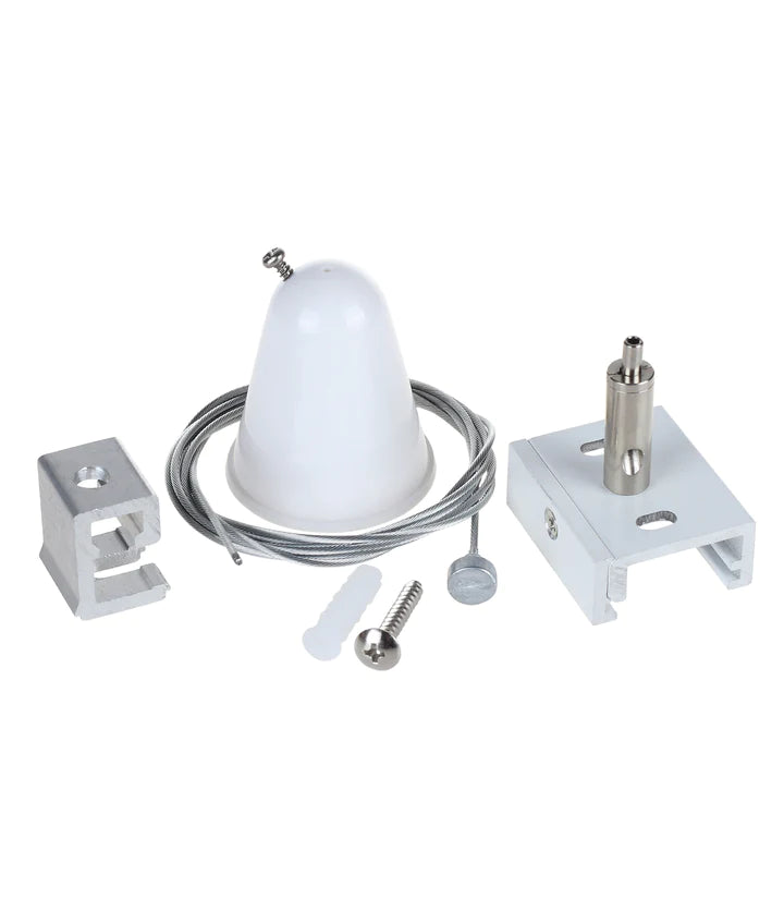 CLA 4 Wire 3 Circuit Track Suspension Kits & Suspension Clamp Accessories White - TRK3WHSUSKIT - CLA Lighting