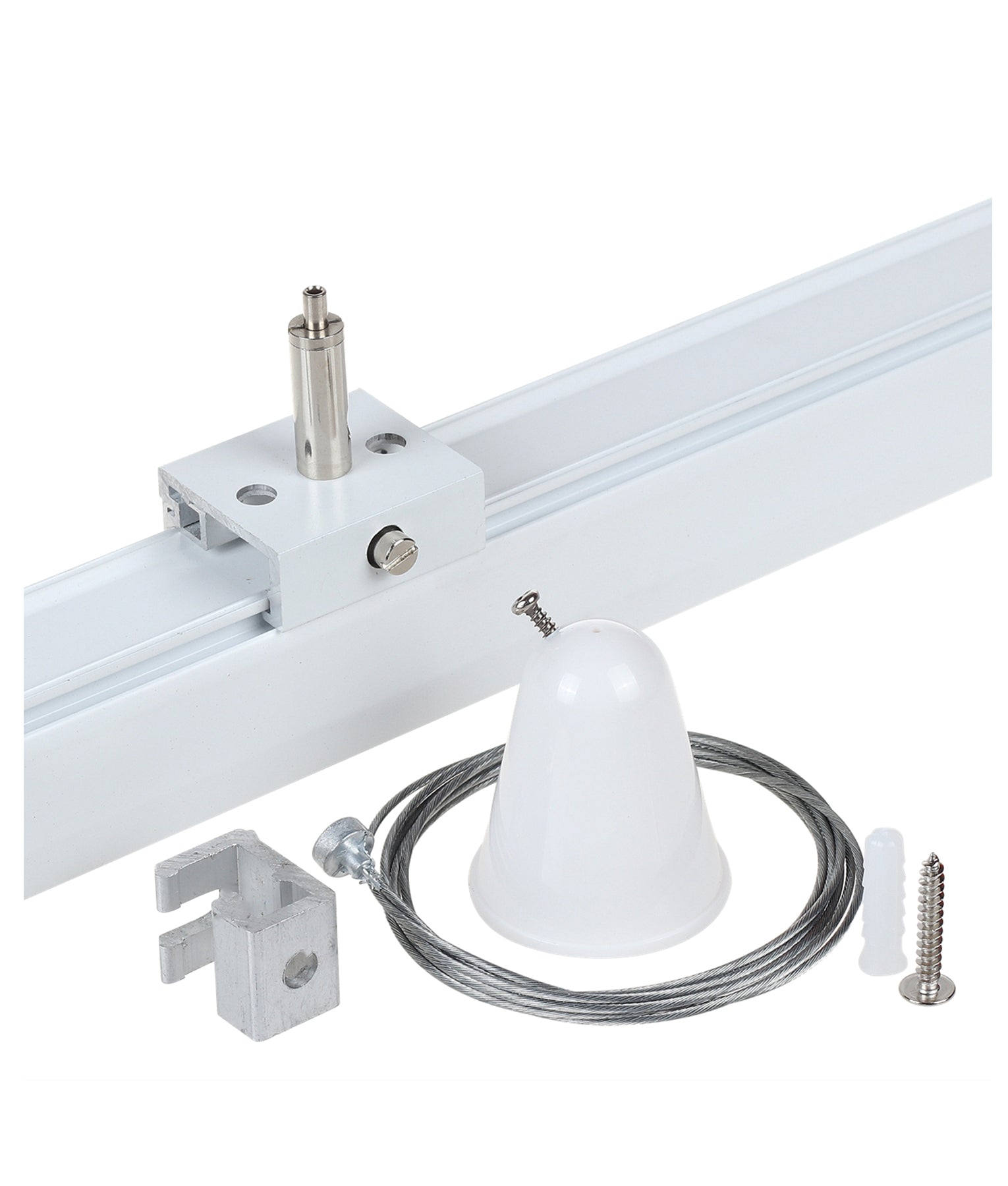 CLA 4 Wire 3 Circuit Track Suspension Kits & Suspension Clamp Accessories White - TRK3WHSUSKIT - CLA Lighting