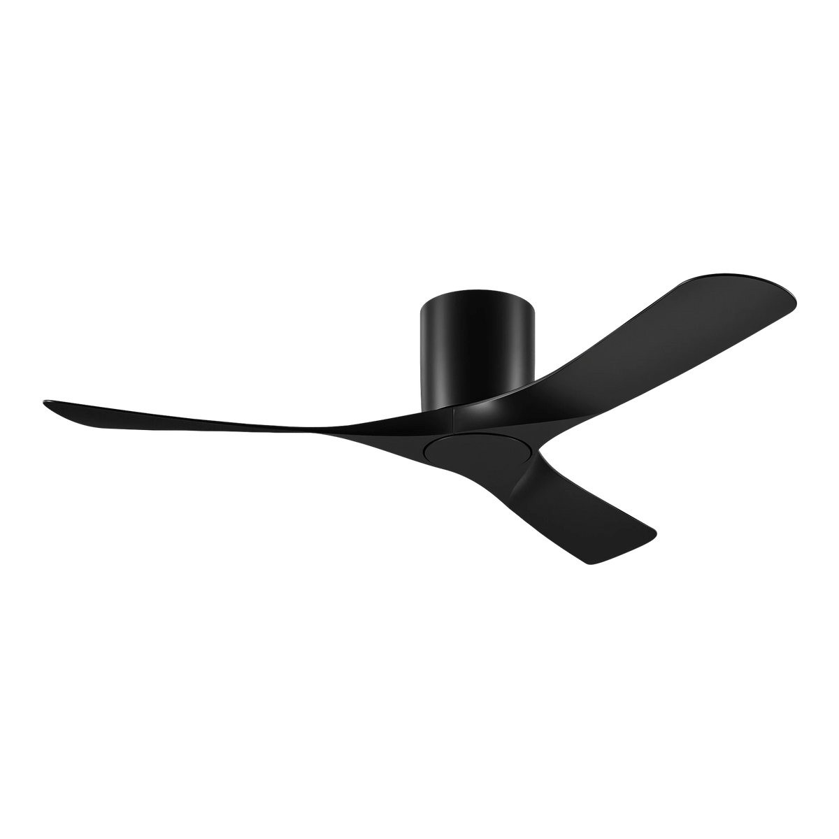 Domus Tundra 52-inch ceiling fan in Black, product view