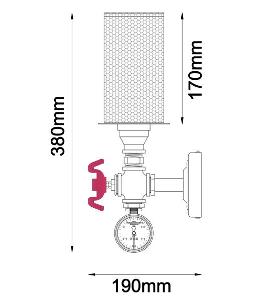 CLA VENETO - W1 Interior Wall Lights Black Iron 220-240V - VENETO - W1 - CLA Lighting