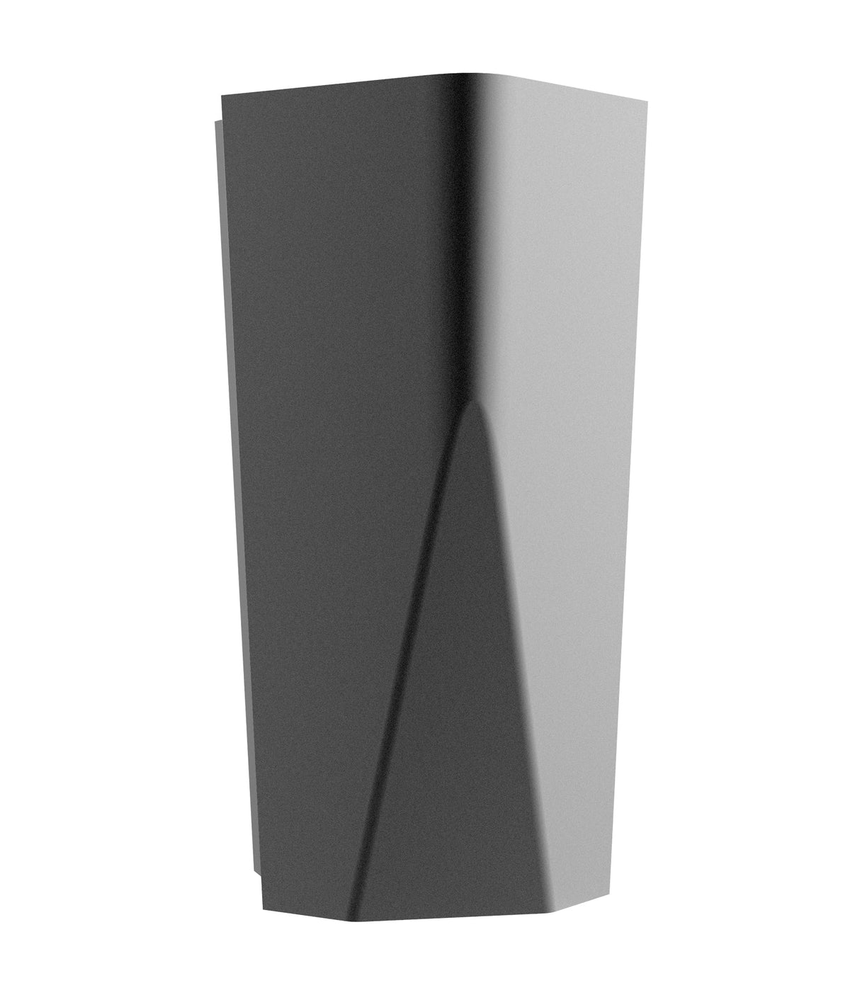 CLA WIGTRI1 dark grey up and down wall light on white background
