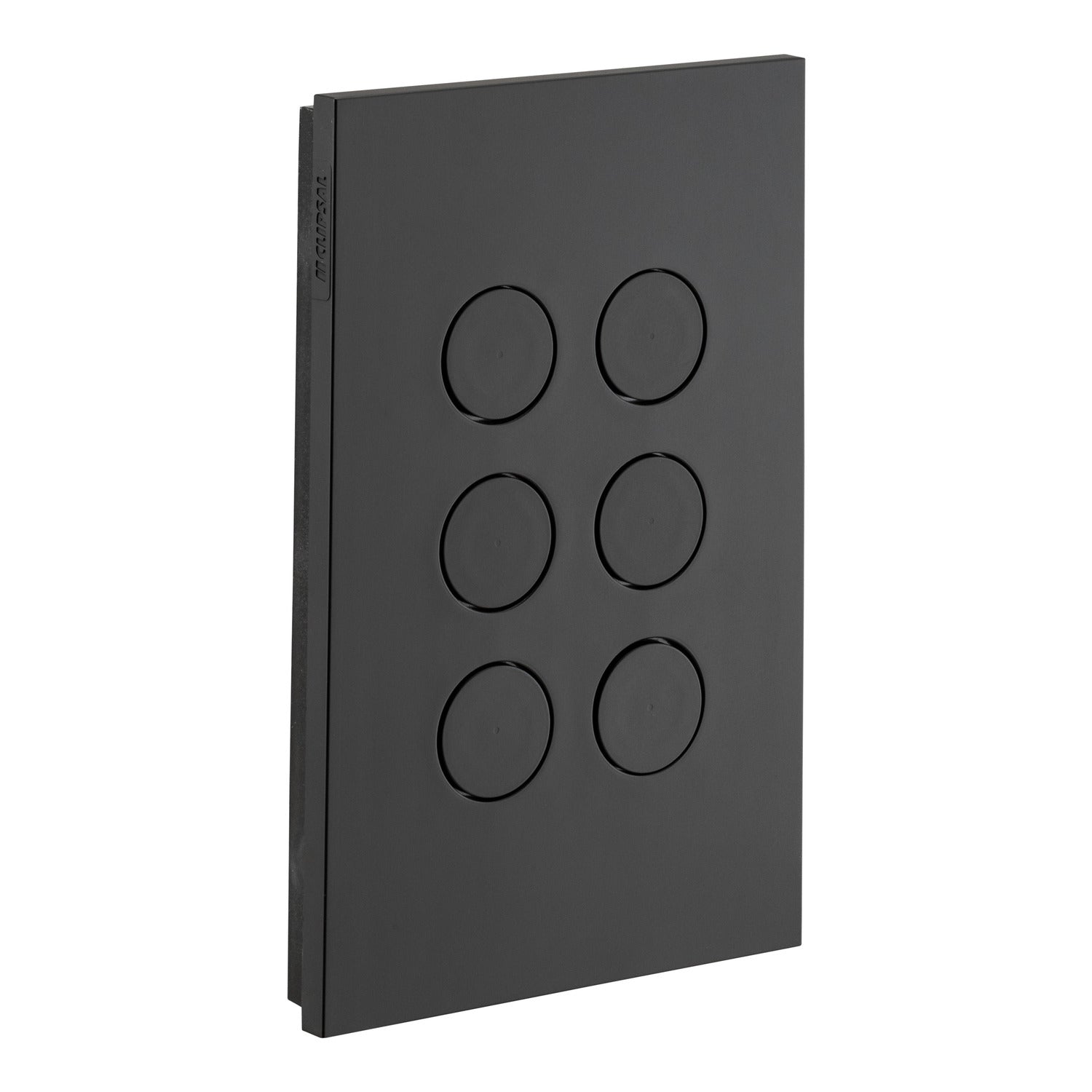 Clipsal Push Button Switch, Saturn Zen, LED, 6 Gang Black/ White 250V- Z4066PBL-ZB, Z4066PBL-ZW