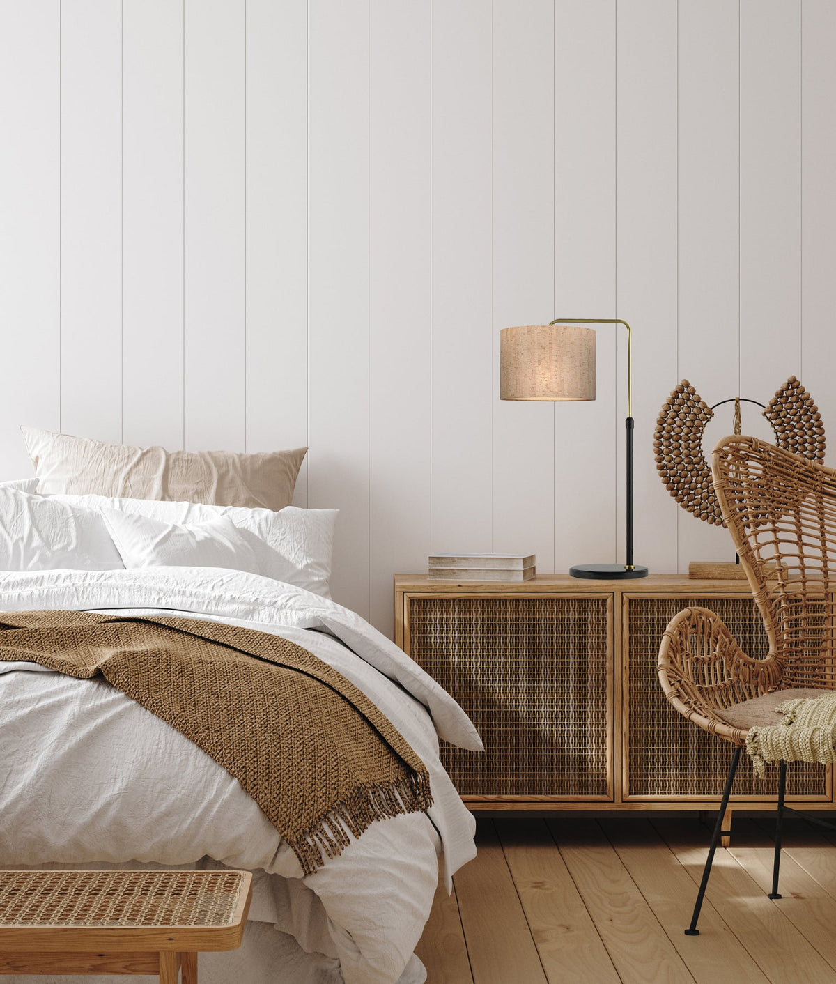 CLA ARRIBA cork table lamp room setting