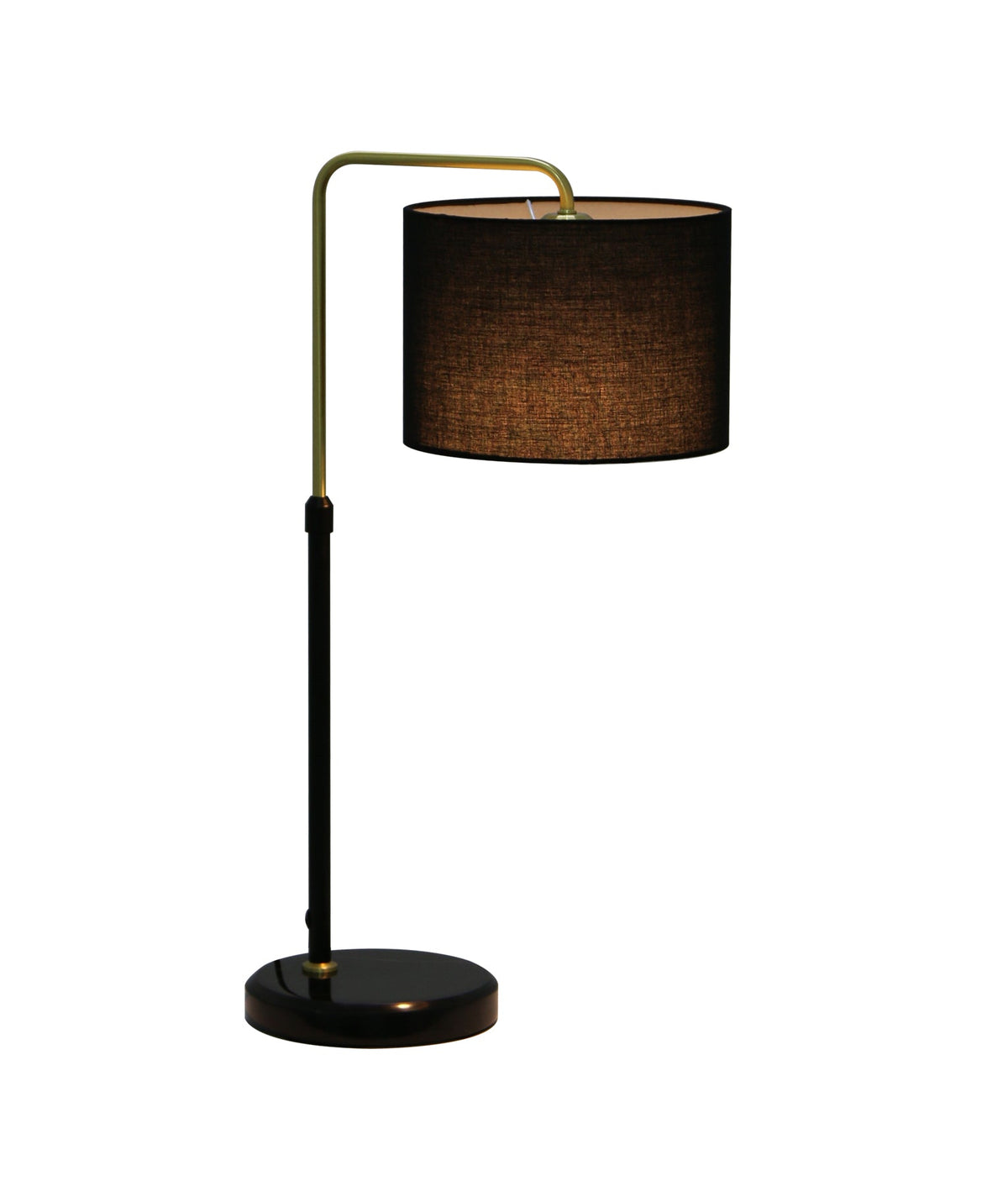 CLA ARRIBA black table lamp illuminated