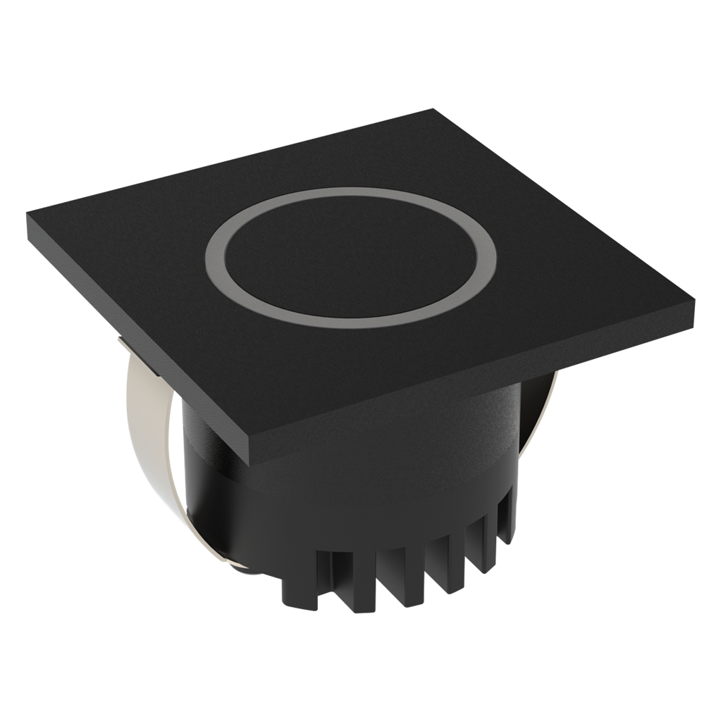 Domus Aura Round Interior Step Lights Tri- Black 3W 240V IP20 - 23735, 23736, 23737, 23738, 23739, 23740