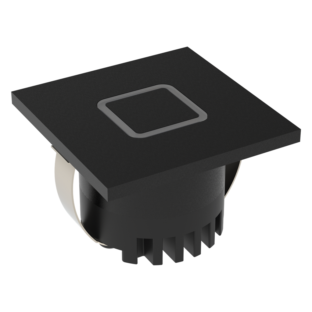 Domus Aura Square Interior Step Lights Tri- Black 3W 240V IP20 - 23721, 23722, 23723, 23724, 23725