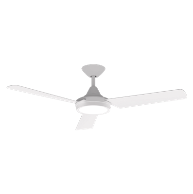 Domus Axis 3 Blade 48in. with Dimmable LED Light Ceiling Fan Tri- Black/ White 26W 240V - 60030, 60031