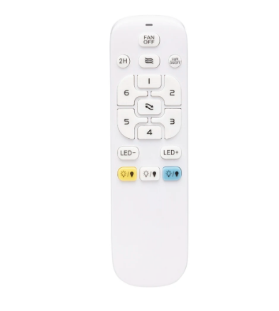 Brilliant AMARI 52in with LED Light 4 Blade Ceiling Fan Tri- Matt Black/ Matt White 35W 240V - 21721/05, 21721/06