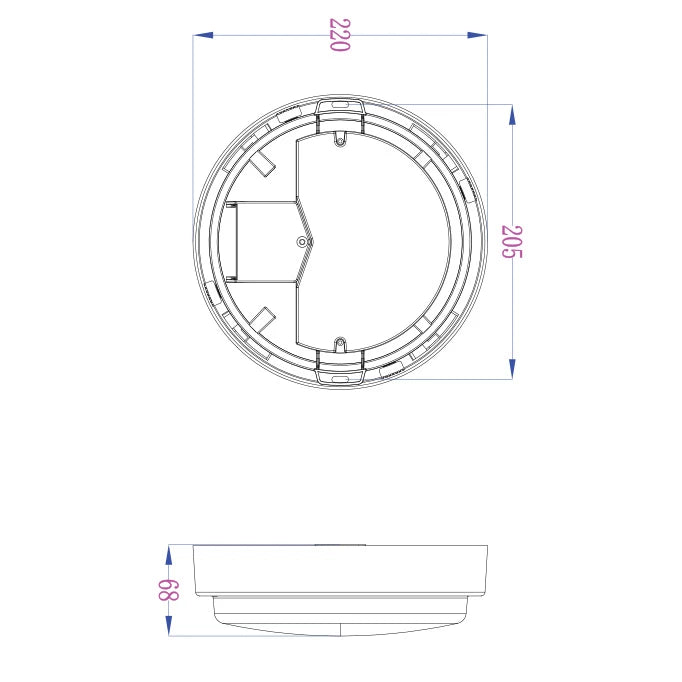 SAL BENNY II LED Oysters Tri- White 10W/20W 240V IP65- SL2106 TC2